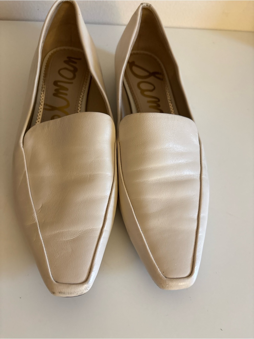 Sam Edelman slip on flats size 9.5 leather soft used in very good cond